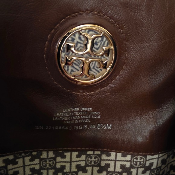 Tory Burch Brown Leather Knee High Riding Boots Women's Size 8.5M Old Money - Picture 8 of 8